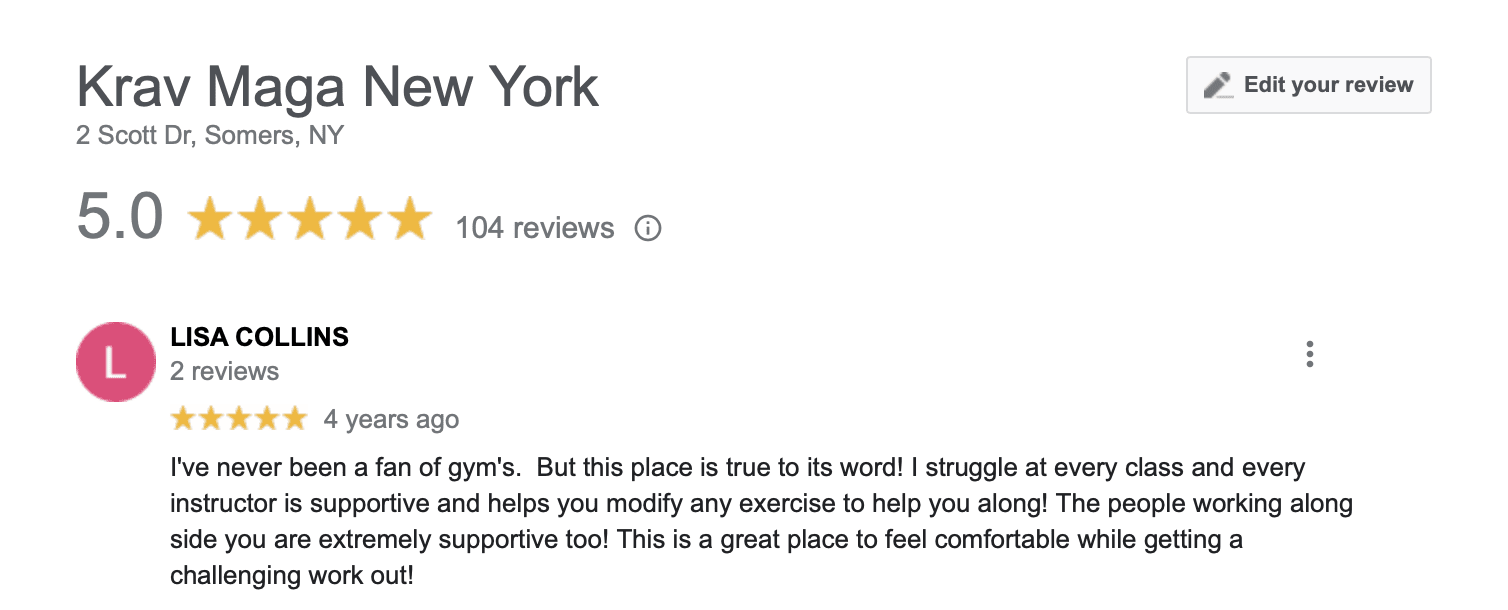 Lisa C, Krav Maga New York