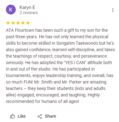 Kids2, Flourtown ATA Martial Arts