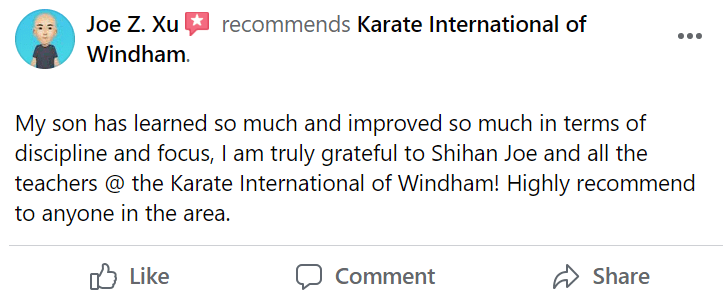 5, Karate international of Windham